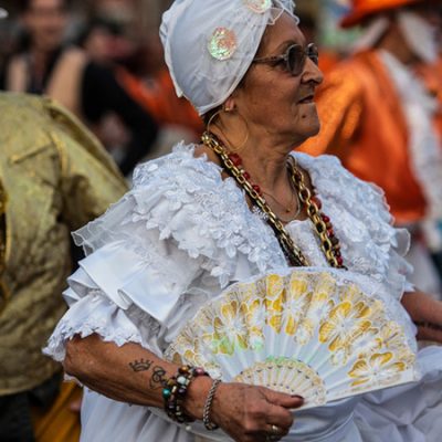 Mama Vieja Y Gramillero Desfilando En Las Llamadas